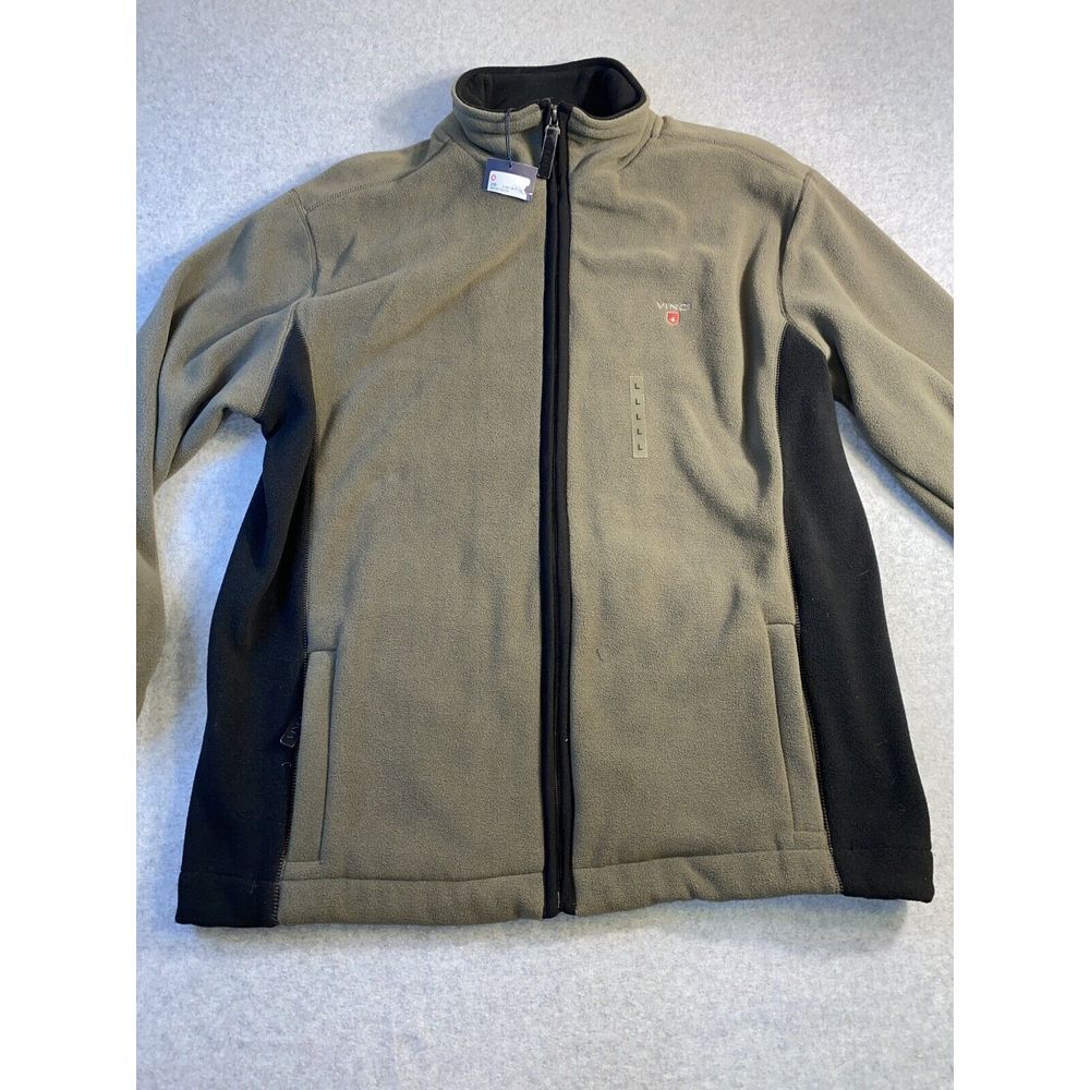 Mens‎ Vinci Full Zip  Fleece Jacket size L NWT